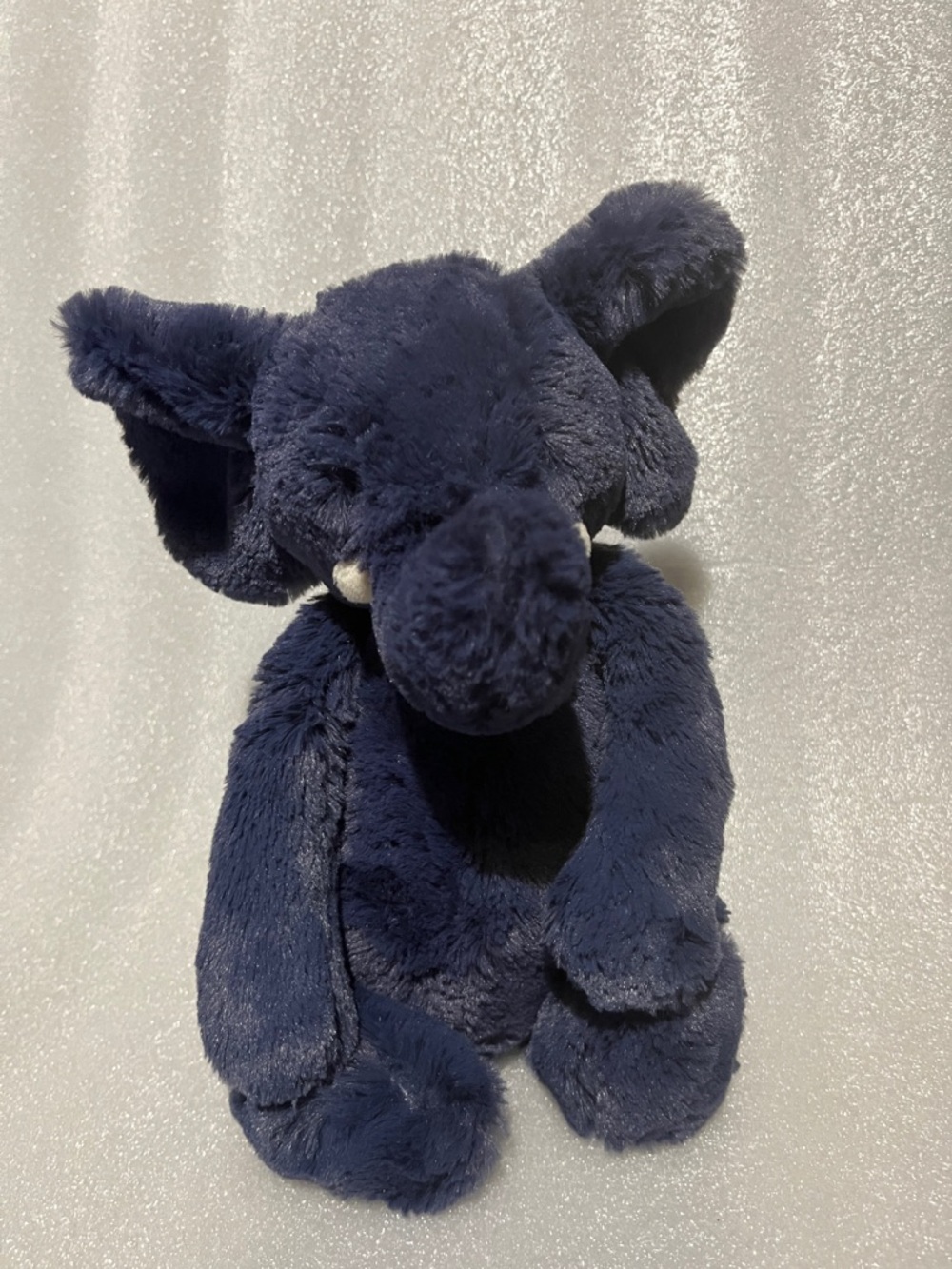 Jellycat bashful dark Blue Elephant Plush Toy.